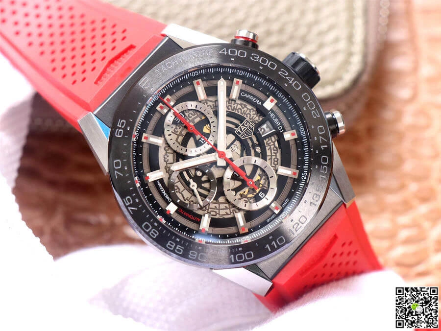 TAG Heuer Carrera CAR2A1Z.FT6050 XF Factory 1:1 Best Edition Replica Watch Red Strap